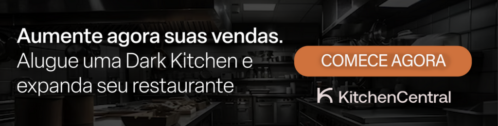 Banner oferecendo as soluções da Kitchen Central para empreendedores da área alimentícia.