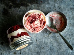 bolo no pote de red velvet