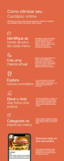 Infográfico sobre como otimizar seu cardápio online.