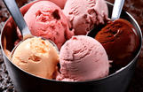 Dark kitchen para sorveteria: bowl com bolas de sorvete de diversoso sabores